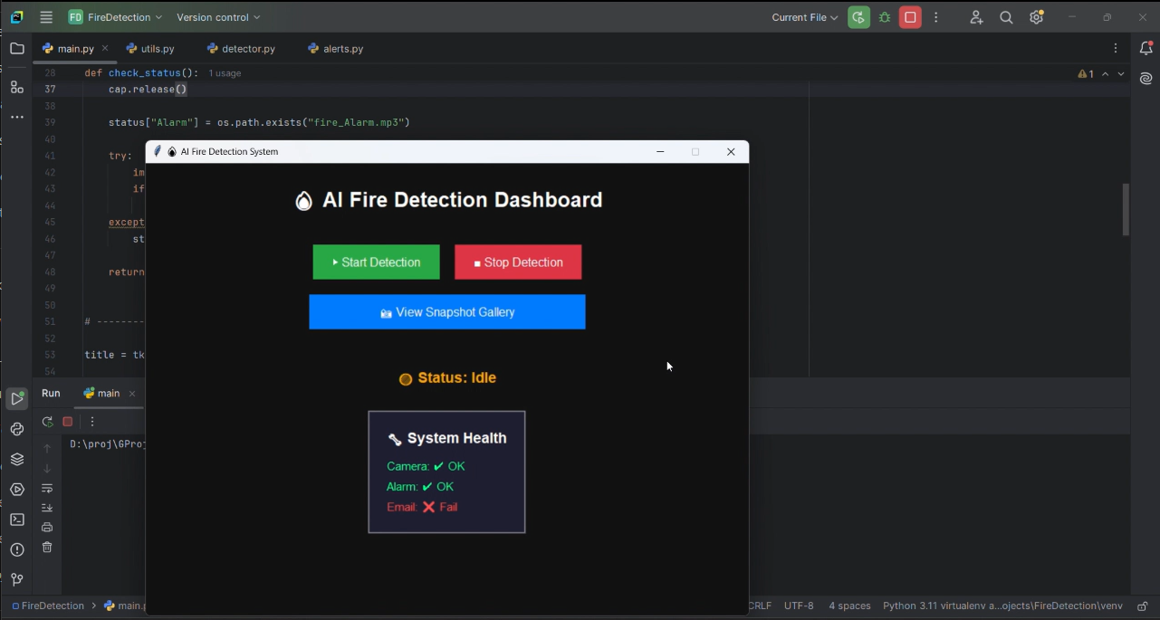 Fire Detection Using OpenCV
